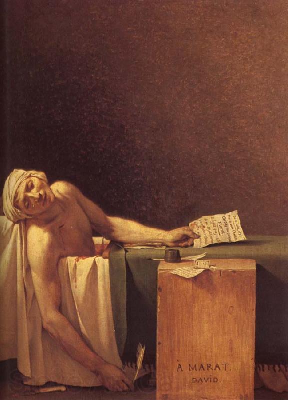 Jacques-Louis David The death of Marat France oil painting art
